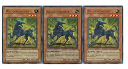 Yugioh- 3X Wroughtweiler - Rare - Unlimited - CRV-EN012 - Light Play - Image 1