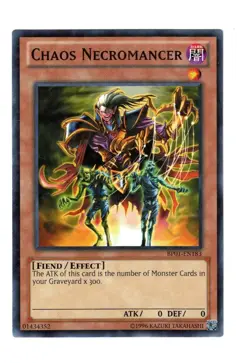 Yugioh- 1X Chaos Necromancer - Starfoil Rare - Unlimited - BP01-EN183 - NM - Image 1