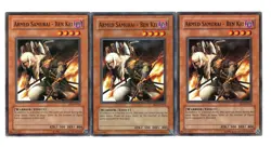 Yugioh- 3X Armed Samurai - Ben Kei - Common - Unlimited - FET-EN023 - Light Play - Image 1