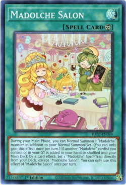 YuGiOh! Madolche Salon RA03-EN069 - Super Rare 1st Edition NM/M - Image 1