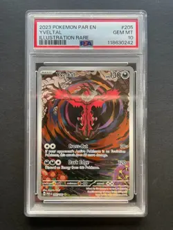 Pokemon Card Yveltal 205/182 Paradox Rift - PSA 10 - Image 1
