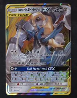 Pokemon TCG Lucario & Melmetal GX Holo Card Unbroken Bonds UR 120/214 [mint] - Image 1