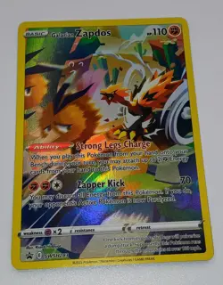 Galarian Zapdos SWSH283 Full Art Black Star Promo Card - Image 1