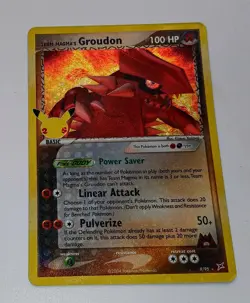 Pokemon Card - Team Magmas Groudon 9/95, Celebrations Classic Collection, NM - Image 1