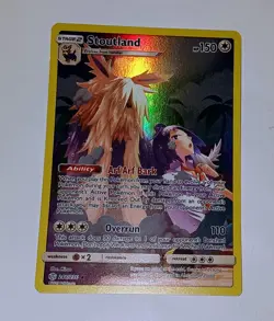 Stoutland 248/236 Cosmic Eclipse Character Secret Rare Holo Pokemon Card - Image 1