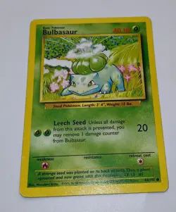 Pokemon Card WOTC Bulbasaur 44/102 Base Non-holo Common Unlimited 1999 - Image 1