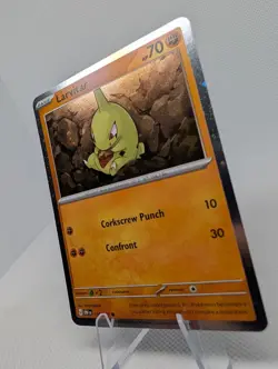 Larvitar - 105/197 - Pokemon Obsidian Flames Cosmos Holo Rare TCG Card NM - Image 2