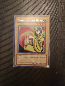 Yu-Gi-Oh! Card - Spirit of the Harp - LOB-078 - Rare - LP - Image 1