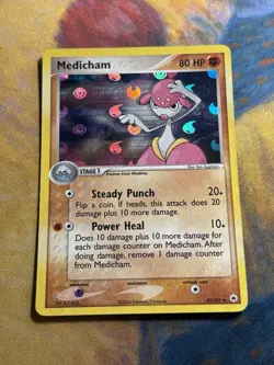 Medicham 42/101 2004 EX Hidden Legends Pokemon Card Reverse Holo Stamped Era LP - Image 2