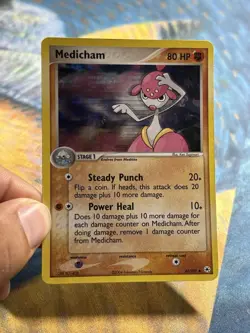Medicham 42/101 2004 EX Hidden Legends Pokemon Card Reverse Holo Stamped Era LP - Image 3