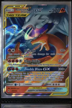 Pokemon TCG Reshiram & Charizard GX Holo Card 20/214 Unbroken Bonds [mint] - Image 1