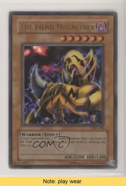 The Fiend Megacyber Unlimited YuGiOh Pharaoh's Servant #PSV-100 2002 READ u3f - Image 1