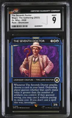 THE SEVENTH DOCTOR Doctor Who Showcase Rare CGC 9 MTG [Nostalgium] - Image 1