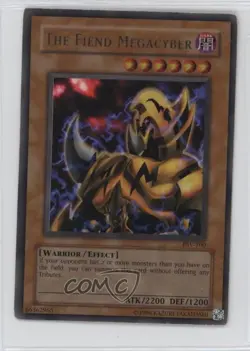 The Fiend Megacyber Unlimited YuGiOh Pharaoh's Servant #PSV-100 2002 05k6 - Image 1