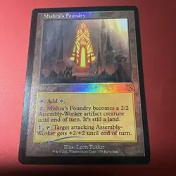Mishra's Foundry Foil Promo MTG Magic VF NM Mishra Foundry - Image 2