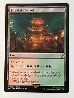 Fire-Lit Thicket Commander: Final Fantasy Non-Foil Regular MTG - Image 1
