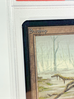 PSA 8 Swamp A - Alpha - MTG Magic the Gathering 1993 Basic Land - Graded NM-MT - Image 3