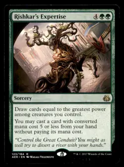 MTG Rishkar's Expertise LP Light Play Aether Revolt [826] - Image 1