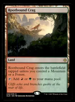 MTG Rootbound Crag LP Light Play Ixalan [855] - Image 1