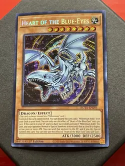 Heart Of The Blue-Eyes | ROTA-EN004 | Secret Rare | NM | 1st Edition | YuGiOh! - Image 1