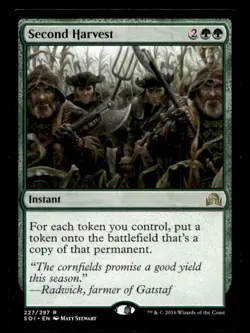 MTG Second Harvest LP Light Play Shadows over Innistrad [849] - Image 1