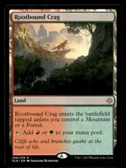 MTG Rootbound Crag LP Light Play Ixalan [854] - Image 1