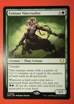 MTG, EDGE OF ETERNITIES * CENTAUR VINECRASHER* #0094, RARE, REGULAR, EOC - Image 1