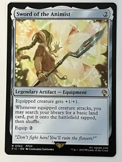 Sword of the Animist Commander: Final Fantasy Non-Foil Regular MTG - Image 1