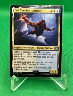 1x - Cid, Timeless Artificer - #409 - Final Fantasy - UC NM MTG - Image 1