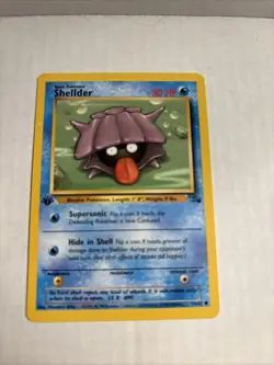 1999 Pokemon Fossil Shellder 1st Edition 54/62 Gem Mint Rare card - Image 1