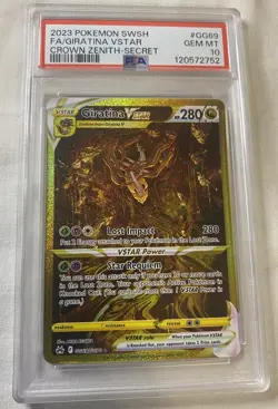 2023 Pokemon Sword & Shield Crown Zenith Giratina VSTAR #GG69 PSA 10 GEM MINT - Image 3