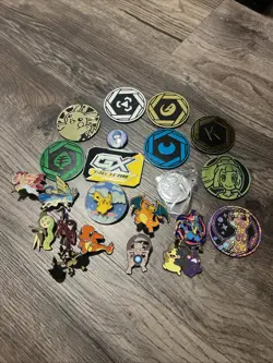 Pokemon Pins And Coins Assortment Lot Of 22 - Image 1