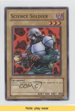 Science Soldier Unlimited YuGiOh Pharaoh's Servant #PSV-097 2002 READ 1a1 - Image 1
