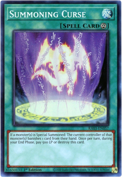 Yugioh! Summoning Curse - RA03-EN057 - Super Rare NM/M Quarter Century Bonanza - Image 1