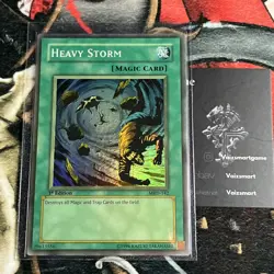 Heavy Storm MRD-142 Super Rare 1st Edition FADED NM Vintage YUGIOH OG - Image 1