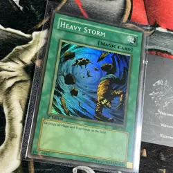Heavy Storm MRD-142 Super Rare 1st Edition FADED NM Vintage YUGIOH OG - Image 2