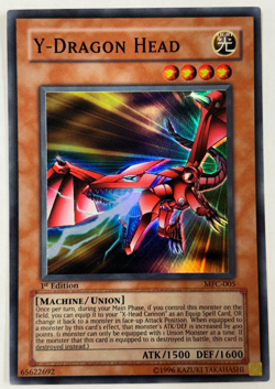 Yugioh MFC-005 Y-Dragon Head 1st Ed. Vintage Original NM+ - Image 1