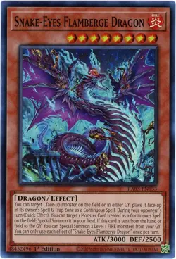 Yugioh! Snake-Eyes Flamberge Dragon RA03-EN033 Super Rare NM/M English - Image 1