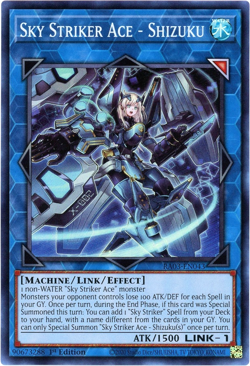 YuGiOh! Sky Striker Ace - Shizuku RA03-EN043 - Super Rare 1st Edition NM/M - Image 1