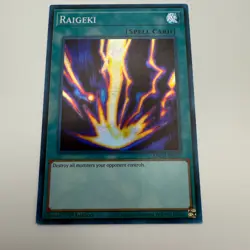 Raigeki SDCH-EN021 Super Rare 1st Edition Yugioh Card - Image 1
