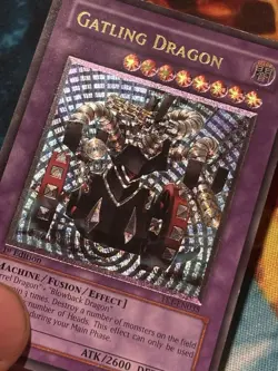 Yugioh Gatling Dragon FET-EN035 Ultimate Rare 1st Edition LP Flaming Eternity - Image 1