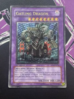 Yugioh Gatling Dragon FET-EN035 Ultimate Rare 1st Edition LP Flaming Eternity - Image 2