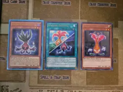 YUGIOH NECRO SYNCHRON ULTRA + FLEUR SYNCHRON RARE + SYNCHRO DILEMMA LED8 1ST NM - Image 1