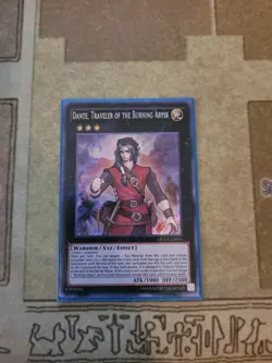 YUGIOH DANTE TRAVELER OF THE BURNING ABYSS DUEA-EN085 SECRET UNLIMITED ED NM - Image 1