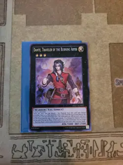 YUGIOH DANTE TRAVELER OF THE BURNING ABYSS DUEA-EN085 SECRET UNLIMITED ED NM - Image 2