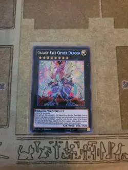 YUGIOH GALAXY-EYES CIPHER DRAGON DRL3-EN029 SECRET 1ST ED NM - Image 1