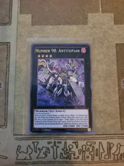 YUGIOH NUMBER 98: ANTITOPIAN DRL3-EN027 SECRET 1ST ED NM - Image 1