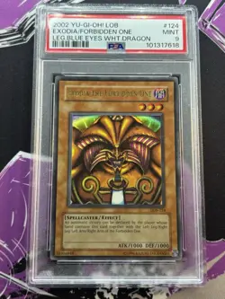 Yugioh Exodia the Forbidden One LOB-124 Ultra Rare PSA 9 OG PRINT MINI FOIL SHIF - Image 1