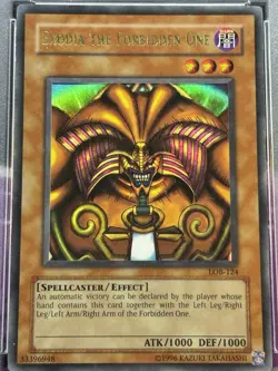 Yugioh Exodia the Forbidden One LOB-124 Ultra Rare PSA 9 OG PRINT MINI FOIL SHIF - Image 3