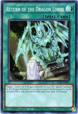 Yugioh! Return of the Dragon Lords RA03-EN060 Super Rare NM/M English - Image 1